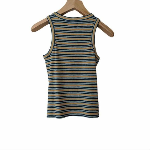 Madewell Audio Knot-Front Striped Tank Top - Picture 3 of 5
